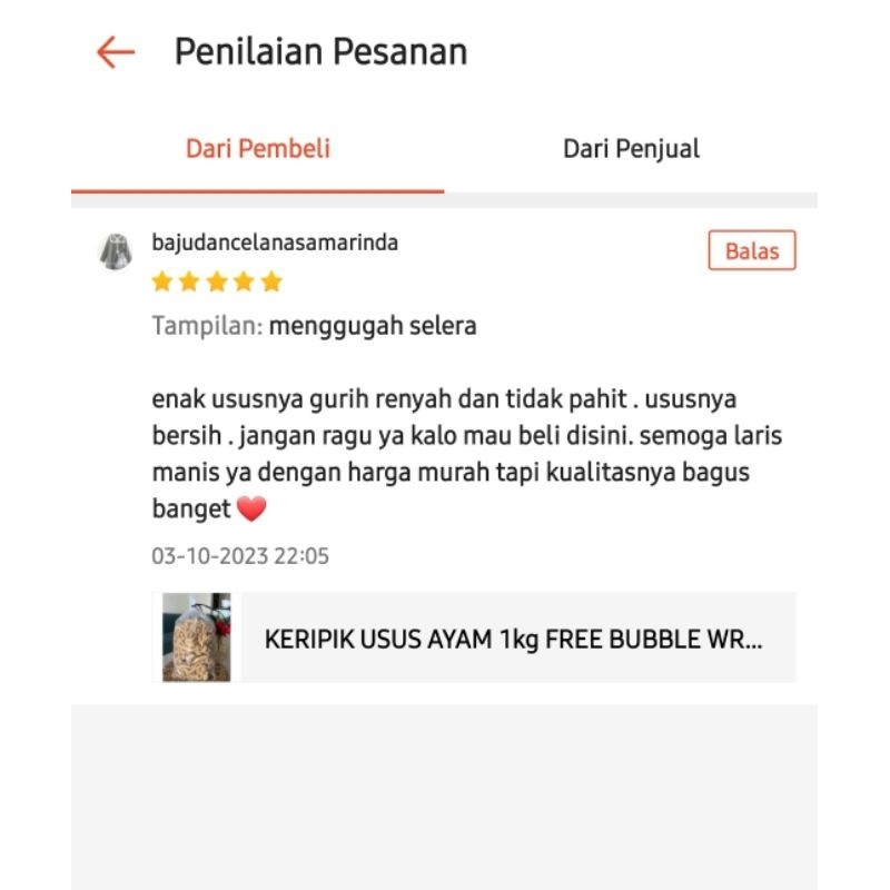 

Piscoklegit_ Keripik Usus Ayam 1Kg Renyah / Free Kardus