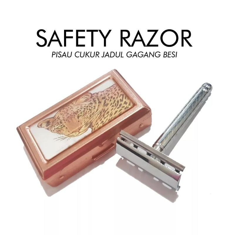 Alat Cukur Kumis Jenggot/Razor Klasik/Safety Razor Silet isi ulang