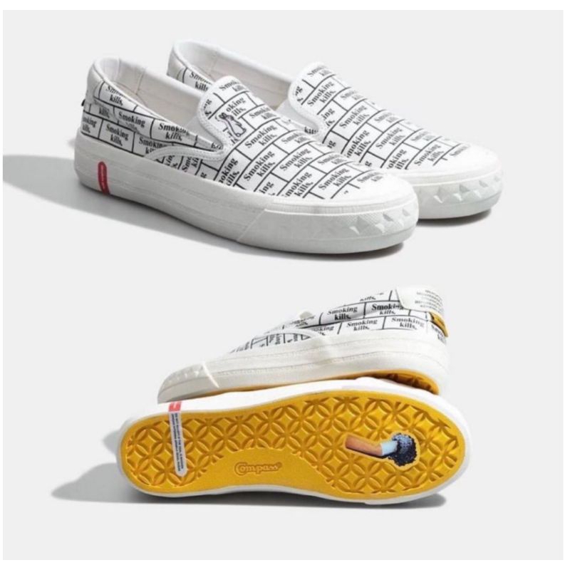 Compass fr2 slip on smoking kills - size 39