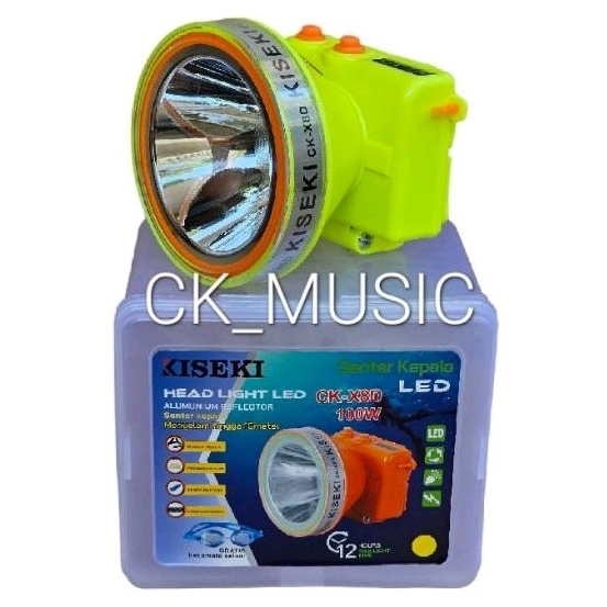 NEW - SENTER KEPALA KISEKI CK X8D 100WATT, SENTER HEAD KISEKI 100W, SENTER SELAM KISEKI 100WATT CK
