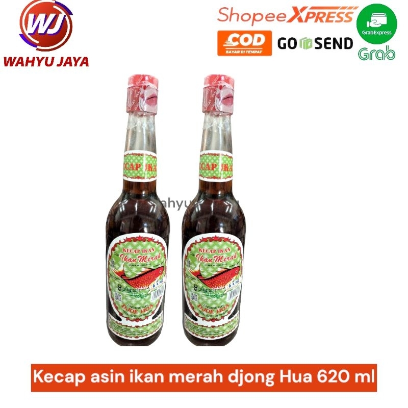 

kecap asin ikan merah djong Hua 620 ml
