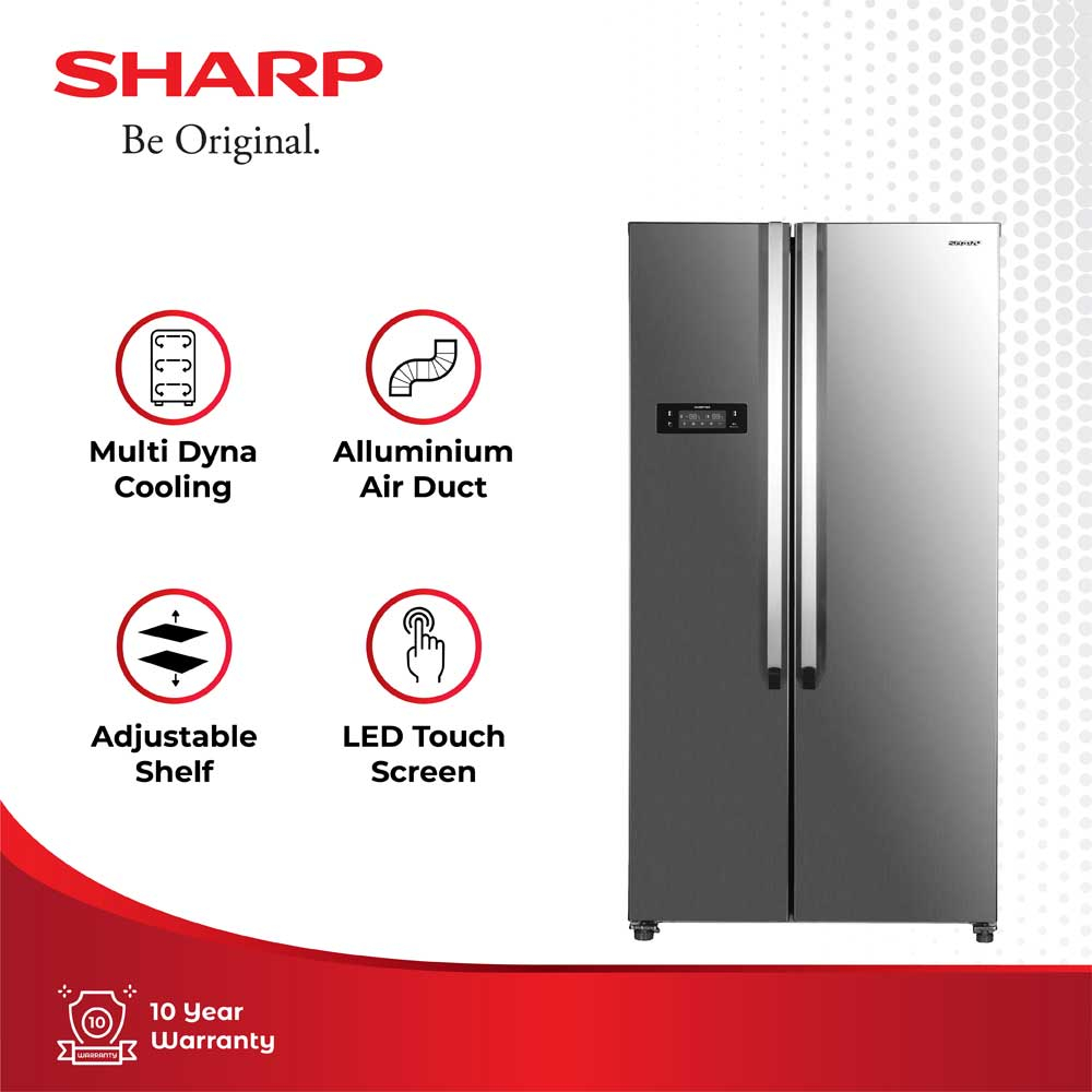 Kulkas Sharp Side By Side SJ-IS60MSL 2 Pintu