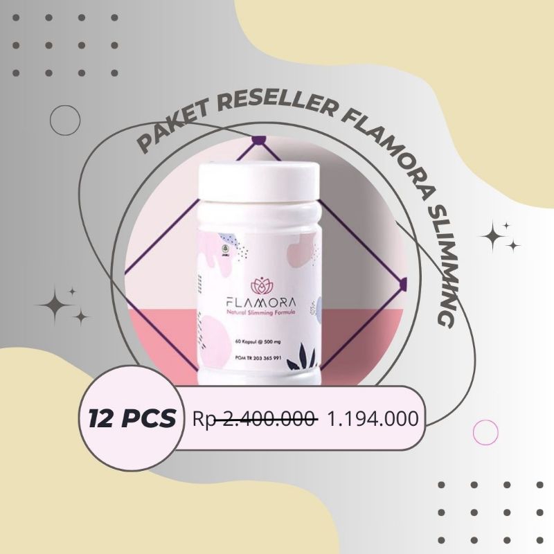 Pelangsing Herbal Flamora Slimming 12 Pcs