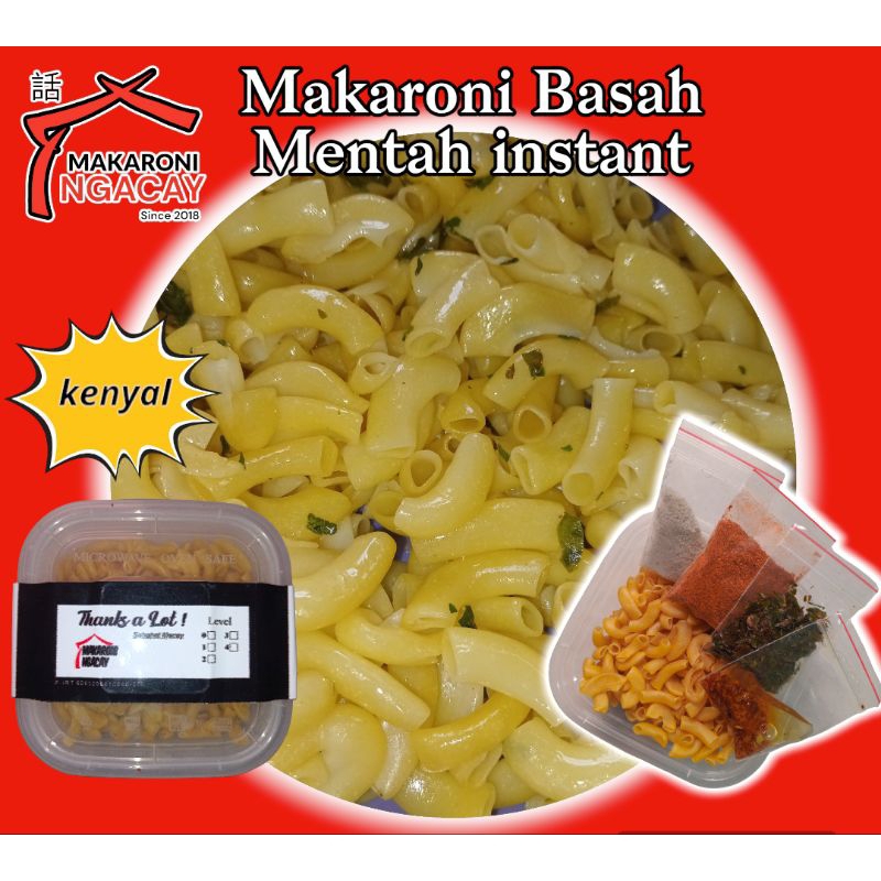 

Makaroni Ngacay Makaroni Basah Instan 12 Varian Rasa