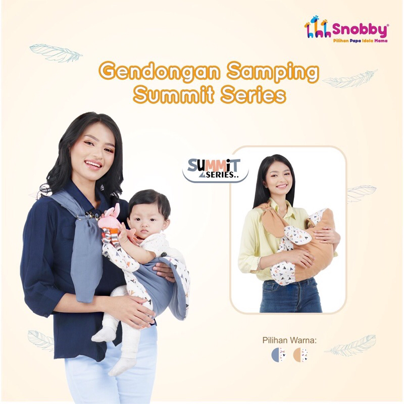 Snobby gendongan samping summit series saku print