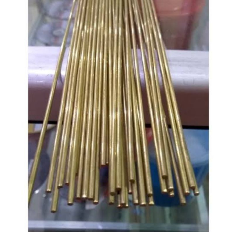 Kawat Las Kuningan Diameter 3,0 mm Batangan 1 Batang untuk Pengelasan