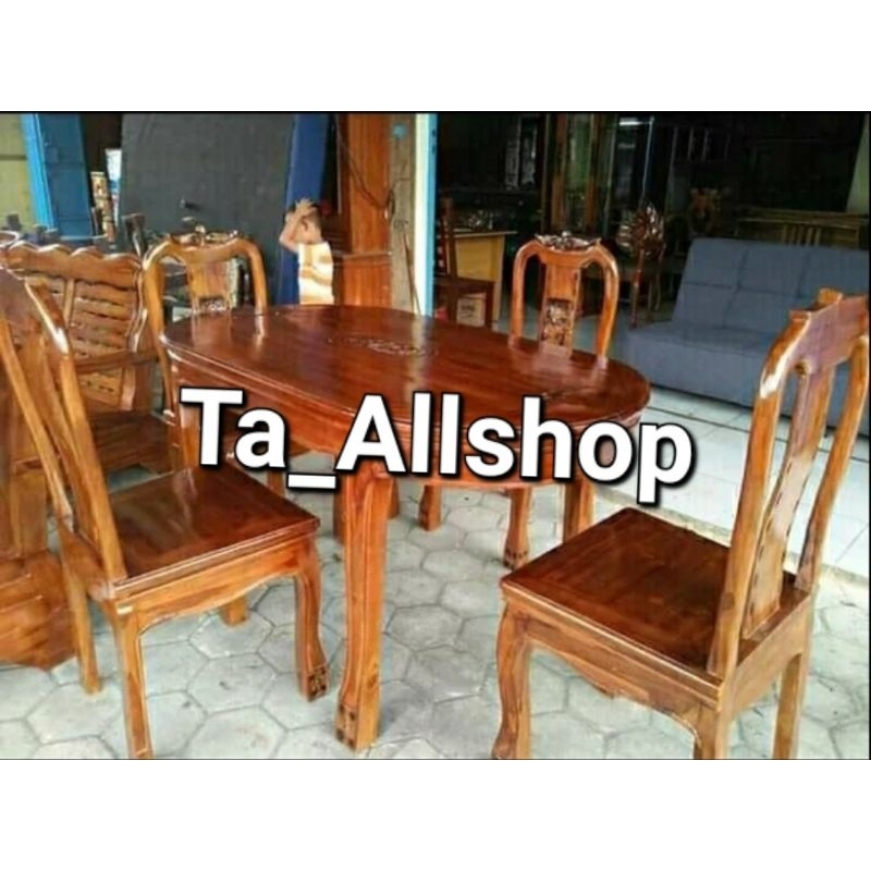 Meja Makan Jati/Meja Bonsai/Meja Kayu Jati Jepara/Minimalis