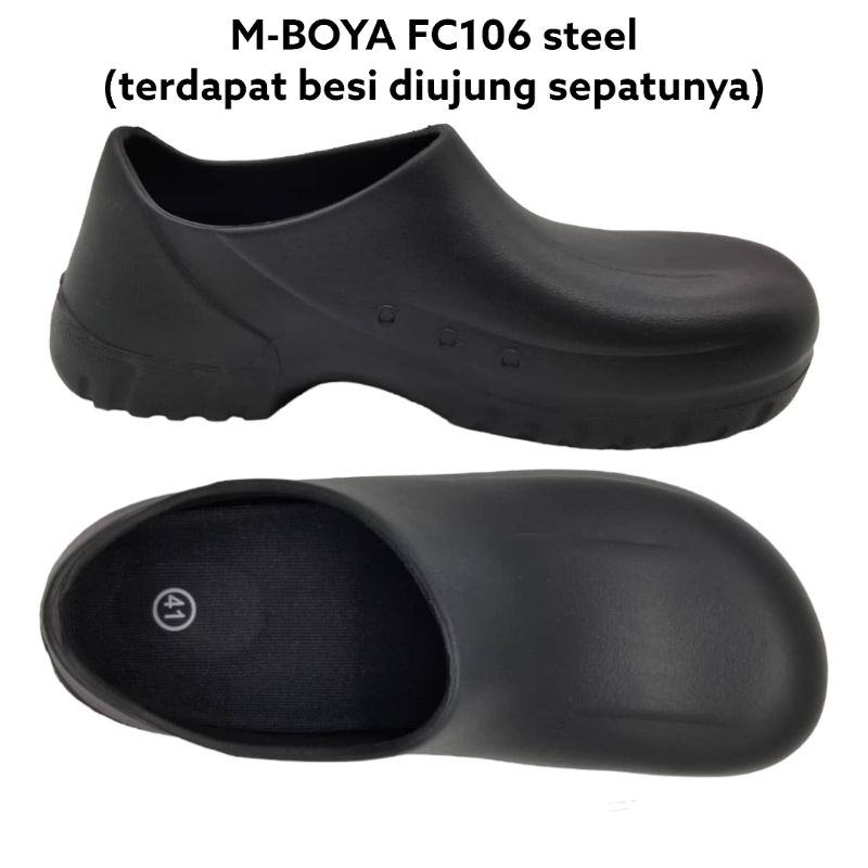 original sepatu chef/chef shoes/sepatu safety import with steel