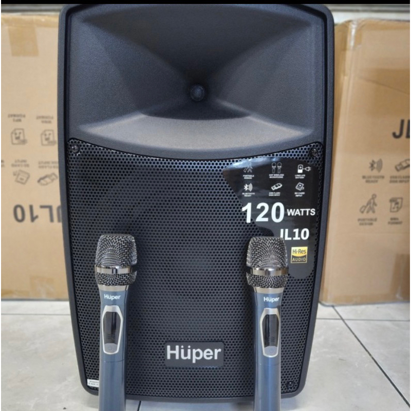 SPEAKER PORTABLE HUPER JL10 Bluetooth 10inch wireless