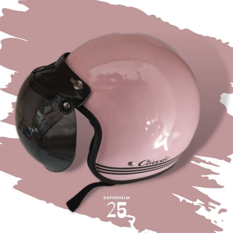 Helm bogo dewasa kaca cembung