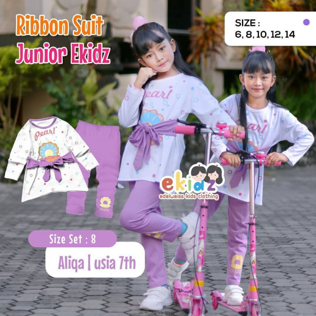 Setelan Ribbon Suit Junior Girl by Ekidz