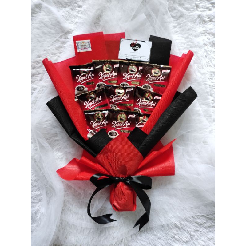 Buket Kopi Kapal Api/ABC/ Luwak Boleh Request/ Coffee Bouquet/ Buket Kopi Kado untuk Bapak, Laki-lak