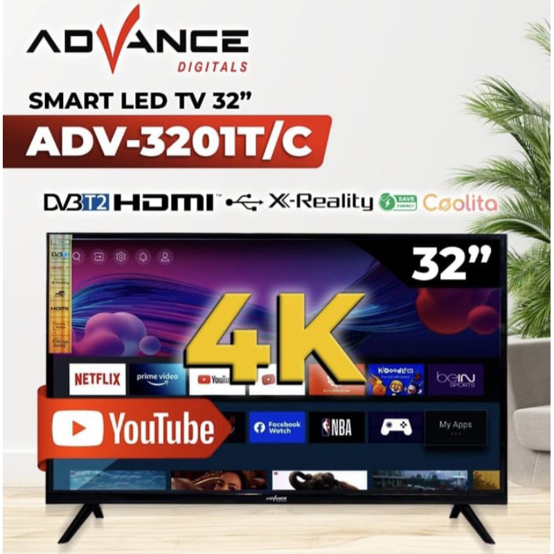 TV DIGITAL ADVANCE 3201T - TV LED ADVANCE 32 INCH DIGITAL USB MOVIE - DIGITAL TV ADVANCE 32 INCH - A