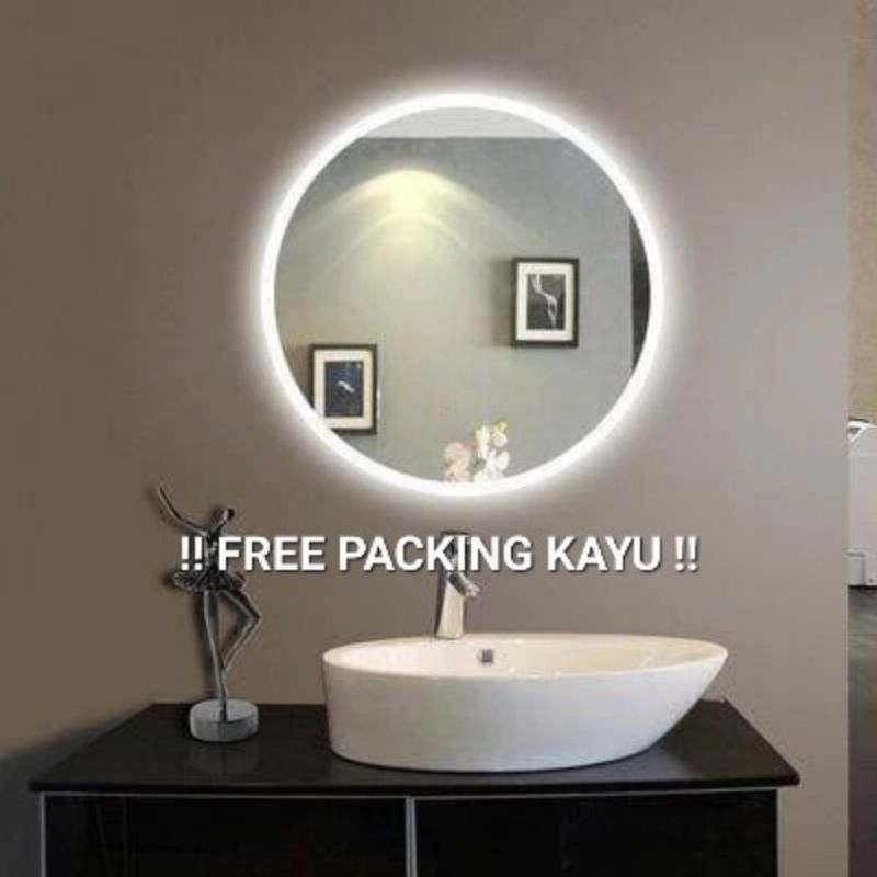CERMIN AESTHETIC LED / CERMIN LAMPU / MIRROR LAMP / CERMIN GANTUNG