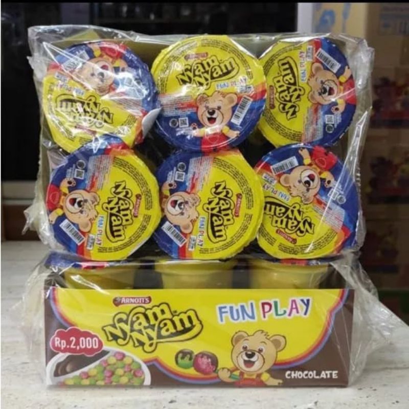 

KS - Nyam Nyam Fun Play Bubble Puff Chocolate isi 12pcs / Nyam Nyam Fun Play