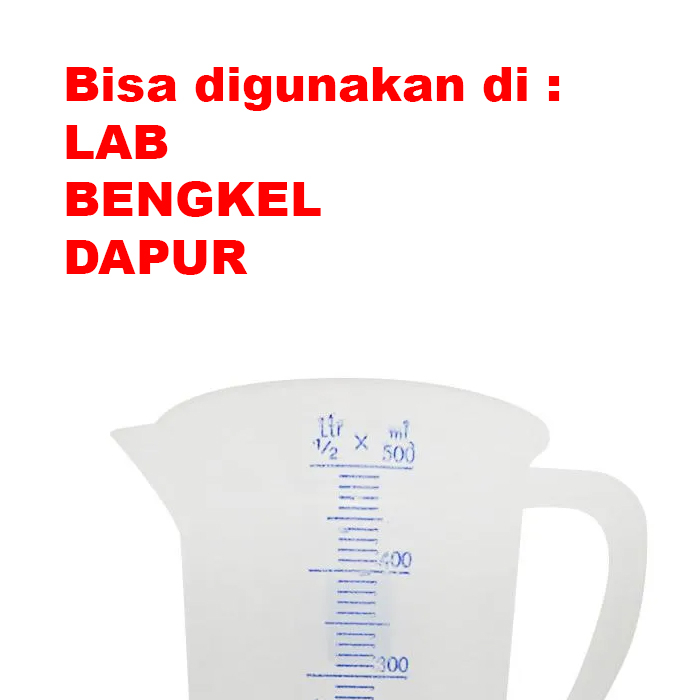 Gelas Ukur Plastik 500ml / Measuring Cup 500ml Plastic