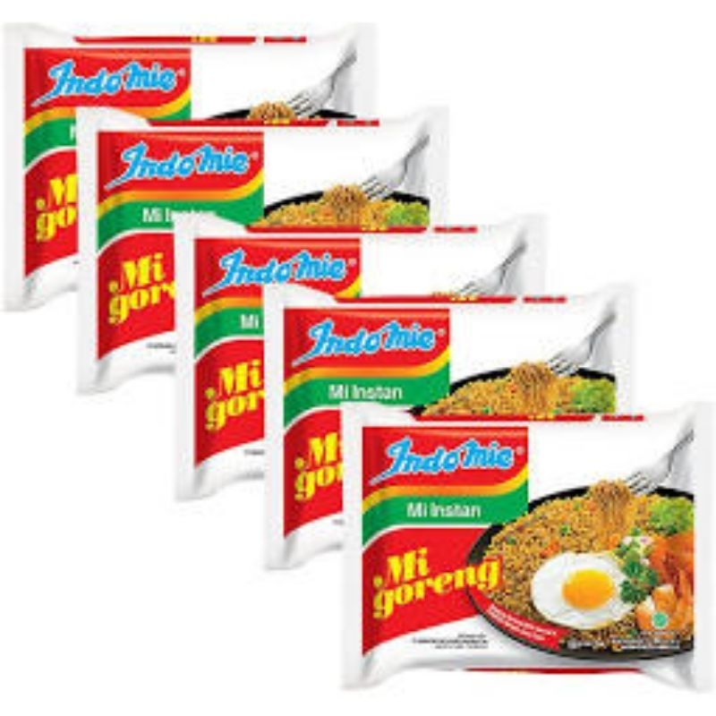 

Indomie goreng ( per 5 pcs)