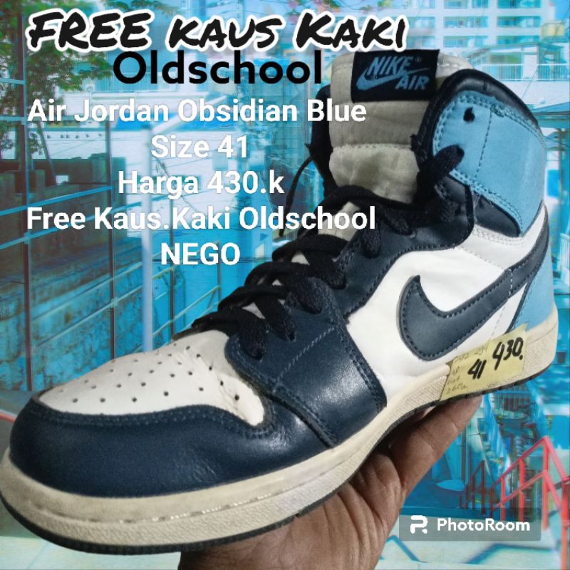 SEPATU X AJ OBSIDIAN BLUE