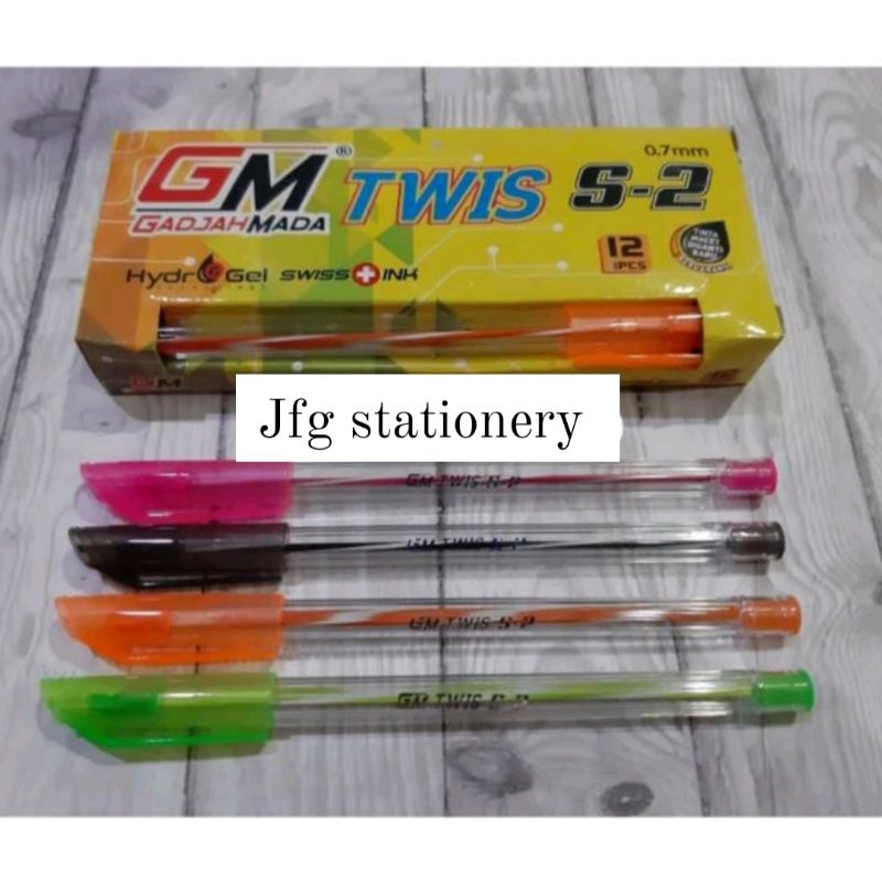 

Pulpen GM TWIS S-2 Hitam (12pc)