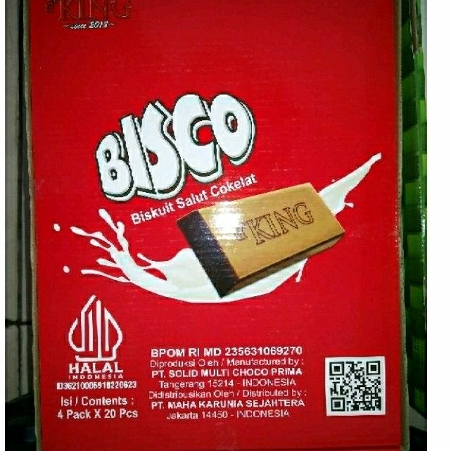 

Bisco biscuit salut coklat 1 pak isi 20pcs