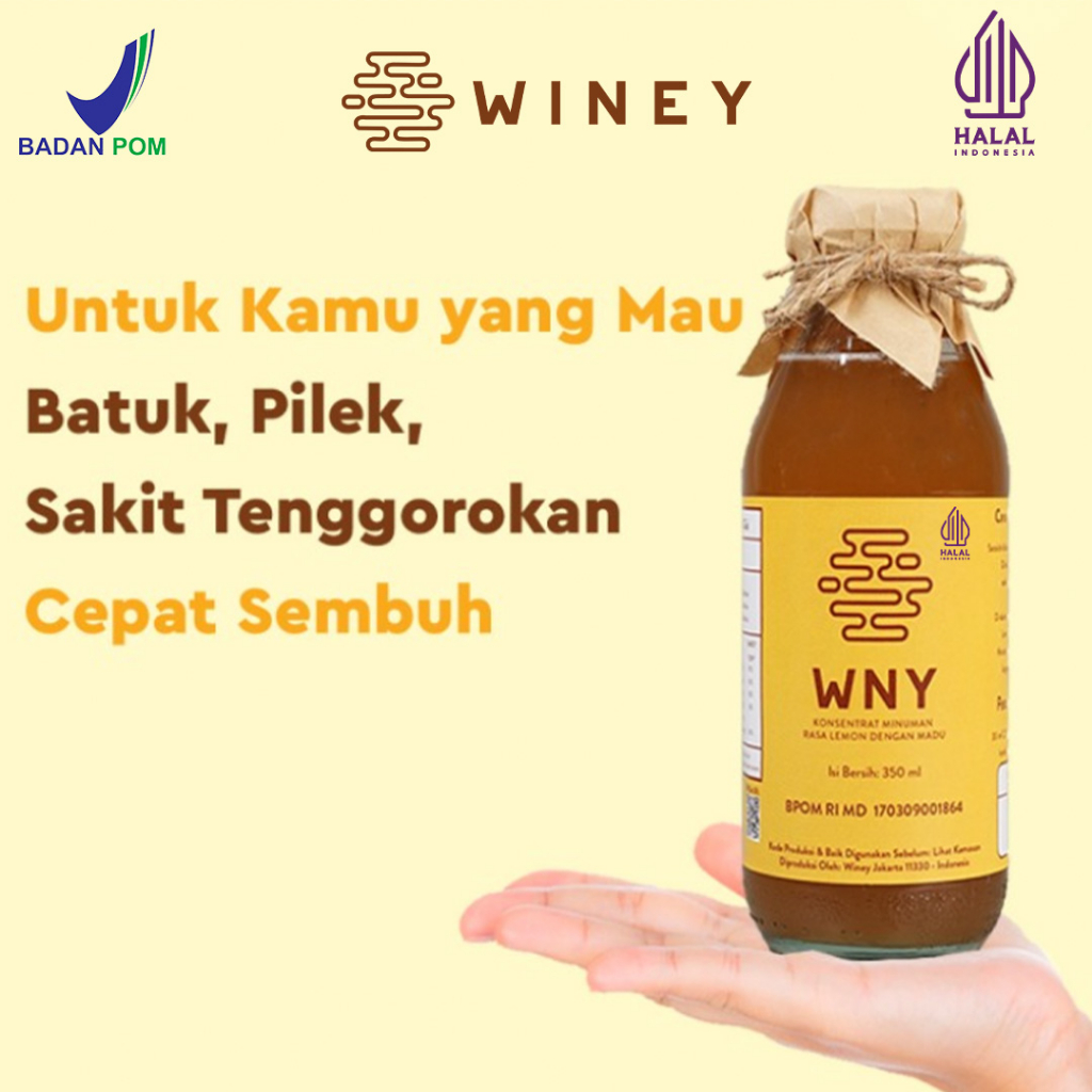 

WNY | MENGATASI BATUK, PILEK, RADANG TENGGOROKAN | Winey Healthy Drink | BPOM | HALAL | BERGARANSI