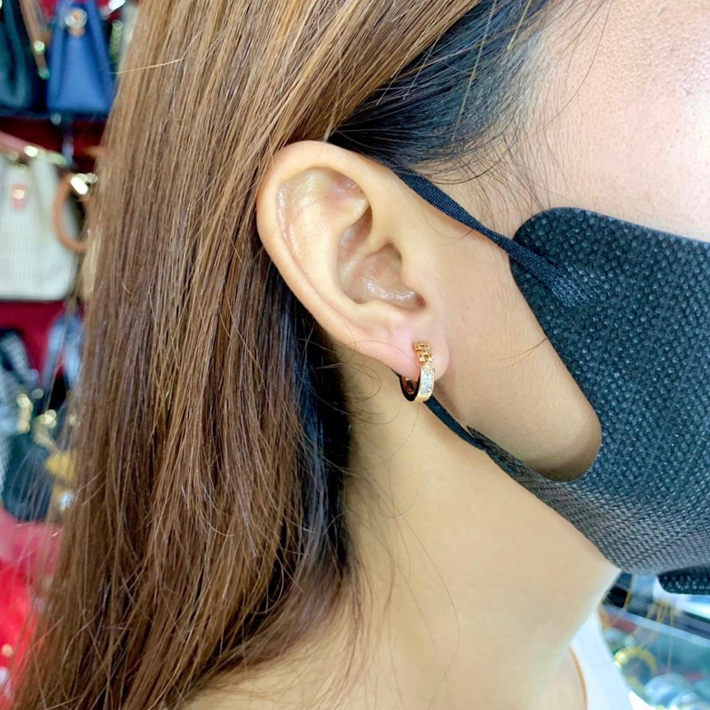 Benika Accesories - Anting Clip Wanita Xuping Jewellry nisa - Korean Style Anti Karat Aesthetic Titanium - Aksesories Fashion Trendi 2023 - Earrings Elegand Cantik Mewah