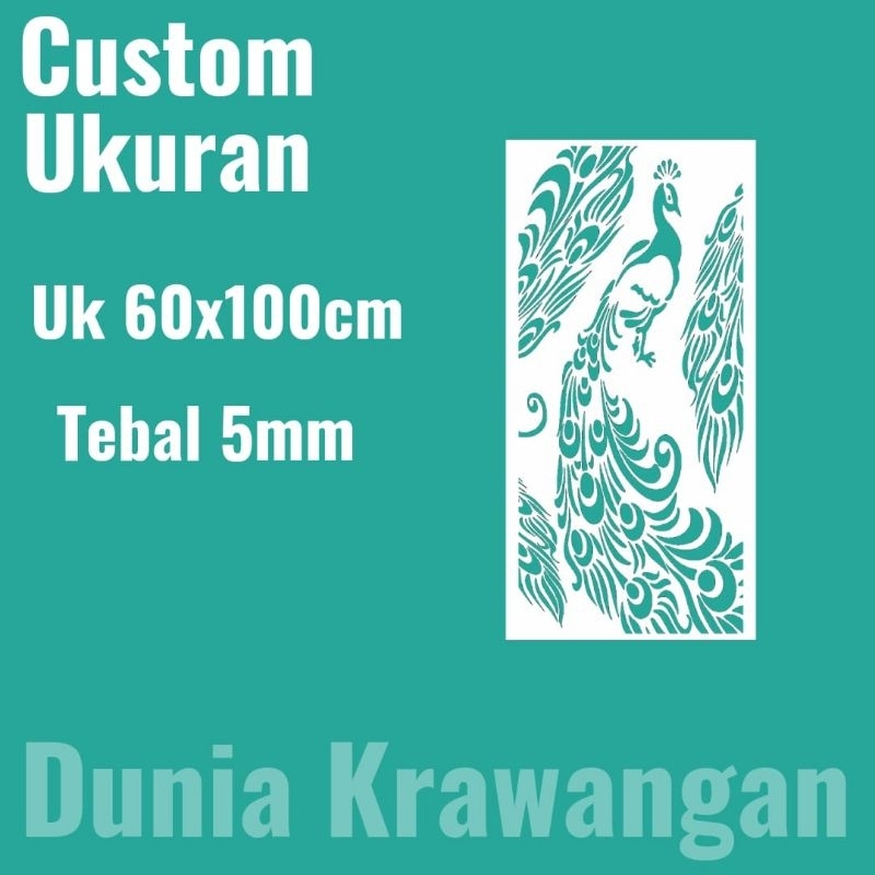 krawangan pvc board/foam board uk 60x100cm tebal 5mm