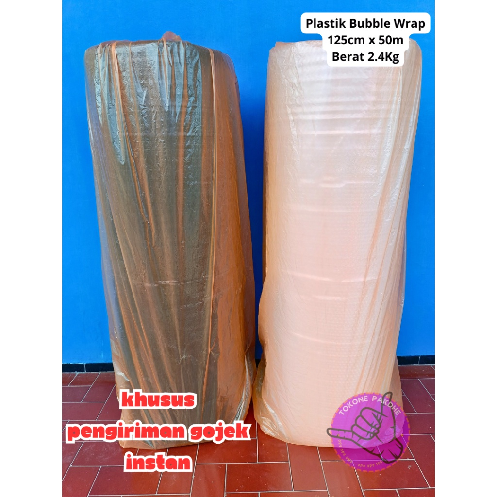 

Plastik Bubble Wrap Roll 125cmx50meter Plastik Lembaran Bergelembung