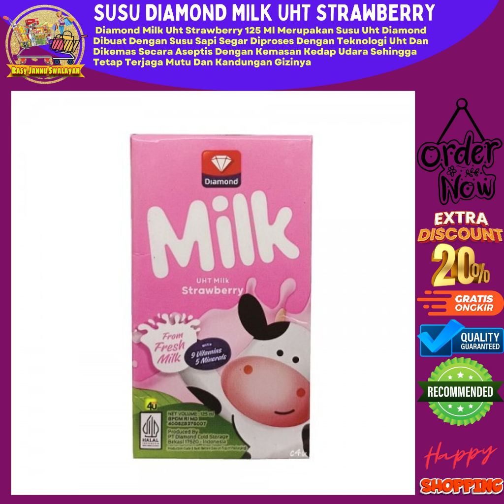 

Diamond Milk UHT Strawberry 125ml