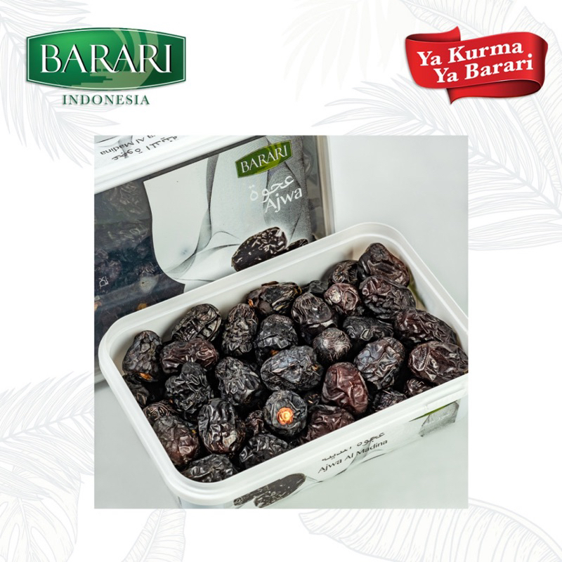 

kurma Ajwa barari al-madinah 500gram premium (tupperware)