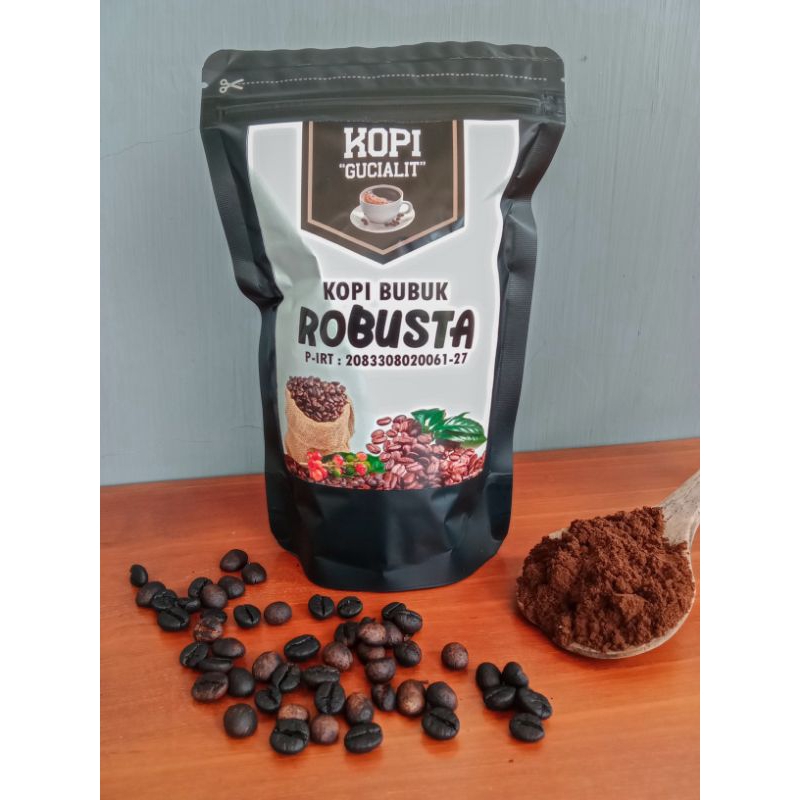 

Kopi Bubuk Robusta Gucialit Premium 250 gram