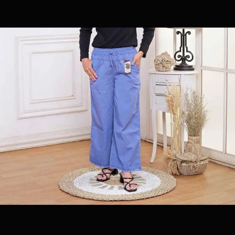 Celana Kulot Wanita semi jeans