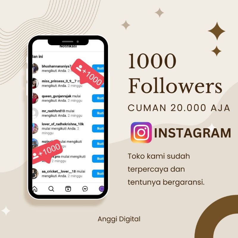 Promo 1000 Followers Instagram Murah