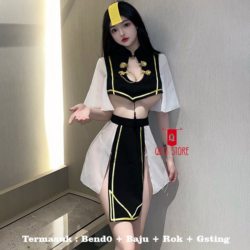 Lingerie Sexy Hot Binal Cosplay Costume Vampire Hantu China full set 2752