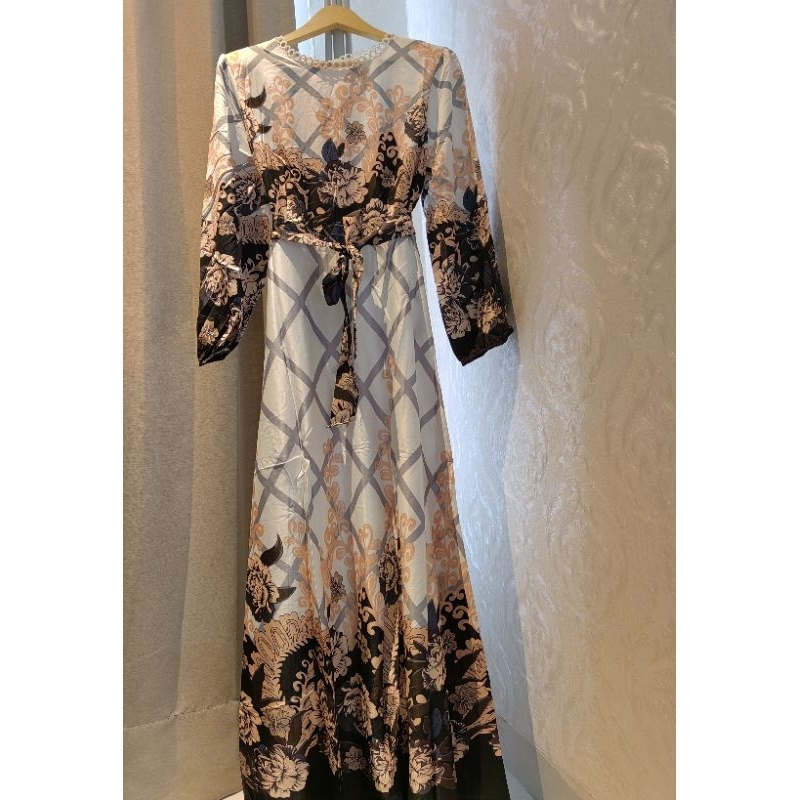 03 DRESS BANGKOK IMPORT IVORY DRESS MEWAH