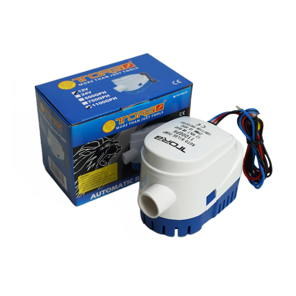 TORA Pompa Air Celup Otomatis DC12V 1100 GPH - Automatic Bilge Pump / pompa celup bisa otomatis bisa