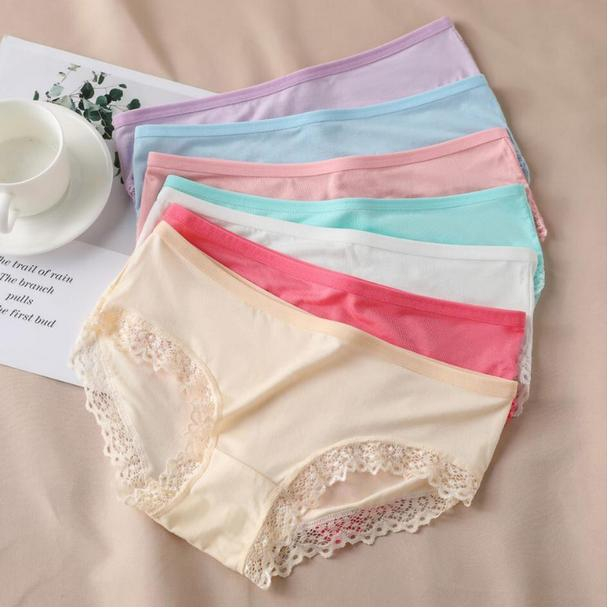 12 Pcs Grosir CD Celana Dalam Wanita Fashion Renda Cantik | Size M XL XXL