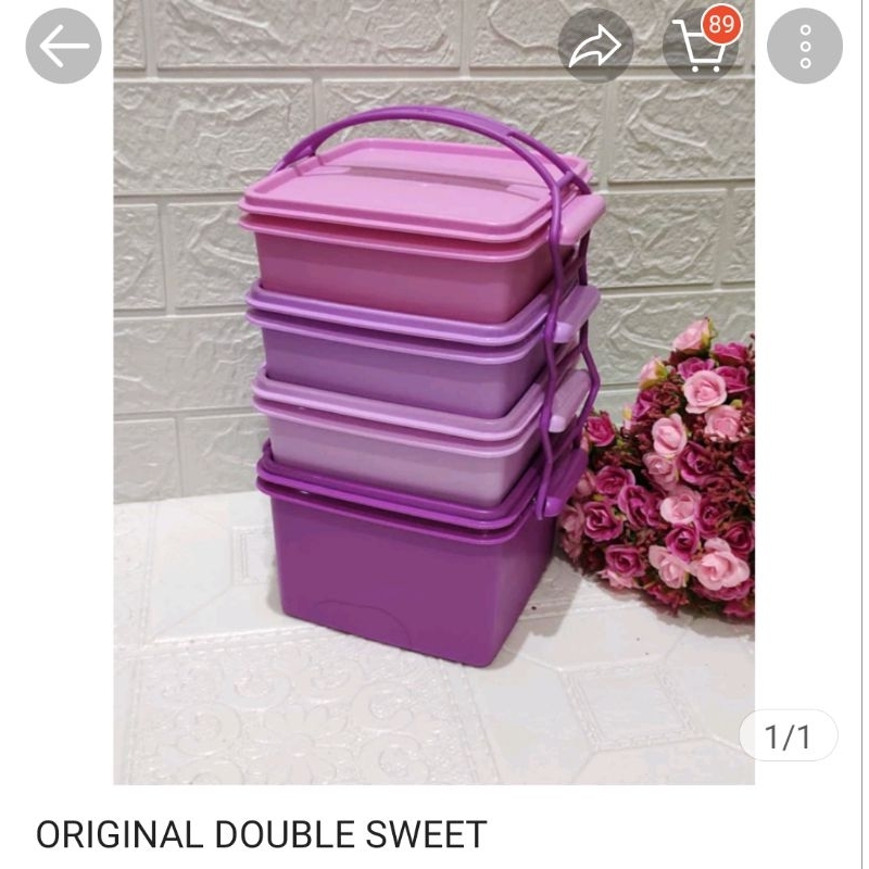 Tupperware Original Doble sweet/ Rantang 4 tingkat