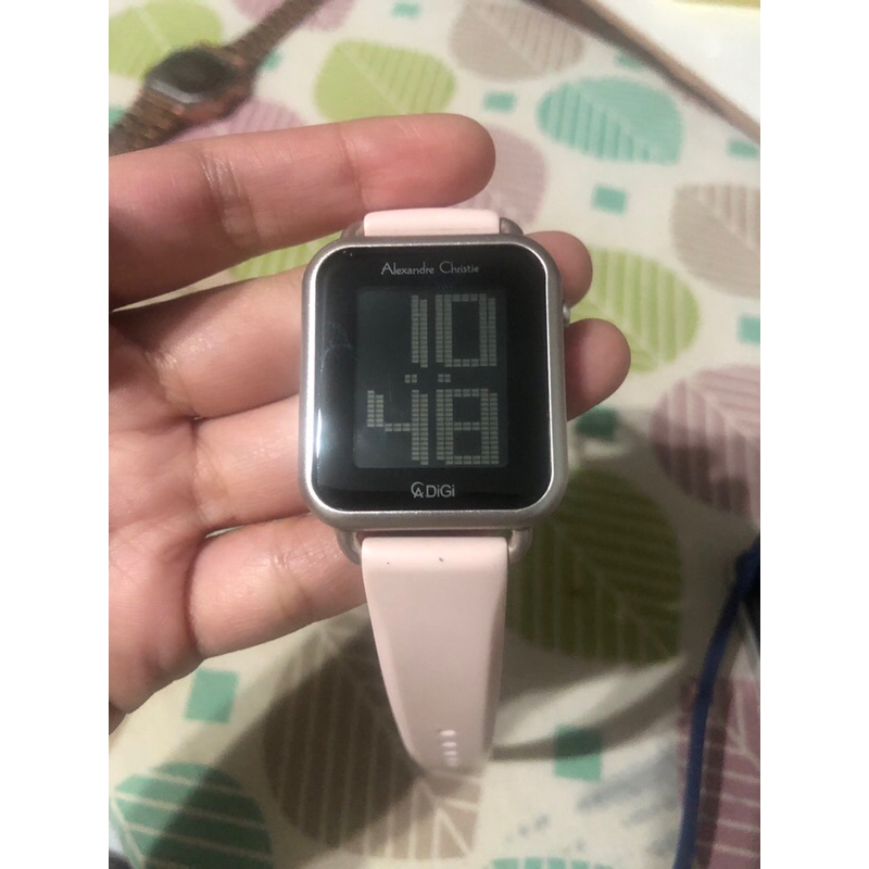 BISA COD Bandung Preloved Bekas Alexandre Korea model Iwatch Christie Jam Tangan Wanita Pria Softpin