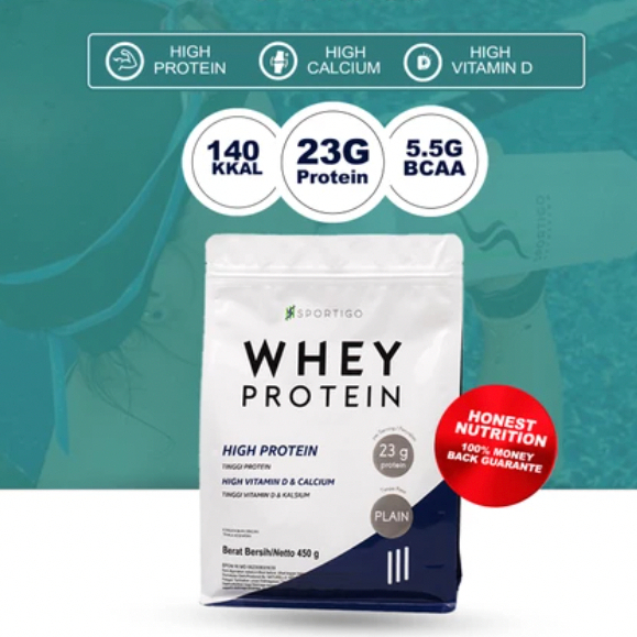 

SPORTIGO Susu Whey Protein Isolate Concentrate Pure 450 gram Pouch