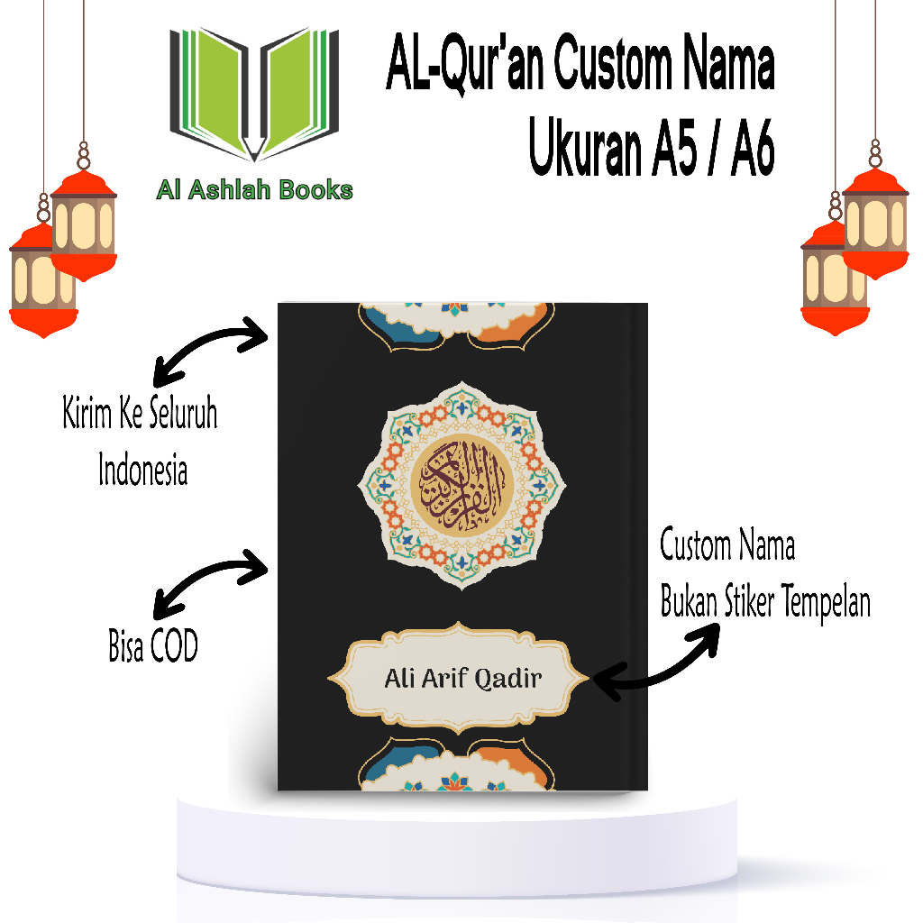 Al-Quran Custom / Al Qur'an Ukuran A5 A6 Ada Latin Per Kata Terjemahan / AS-13 / Alquran Cover Aesth