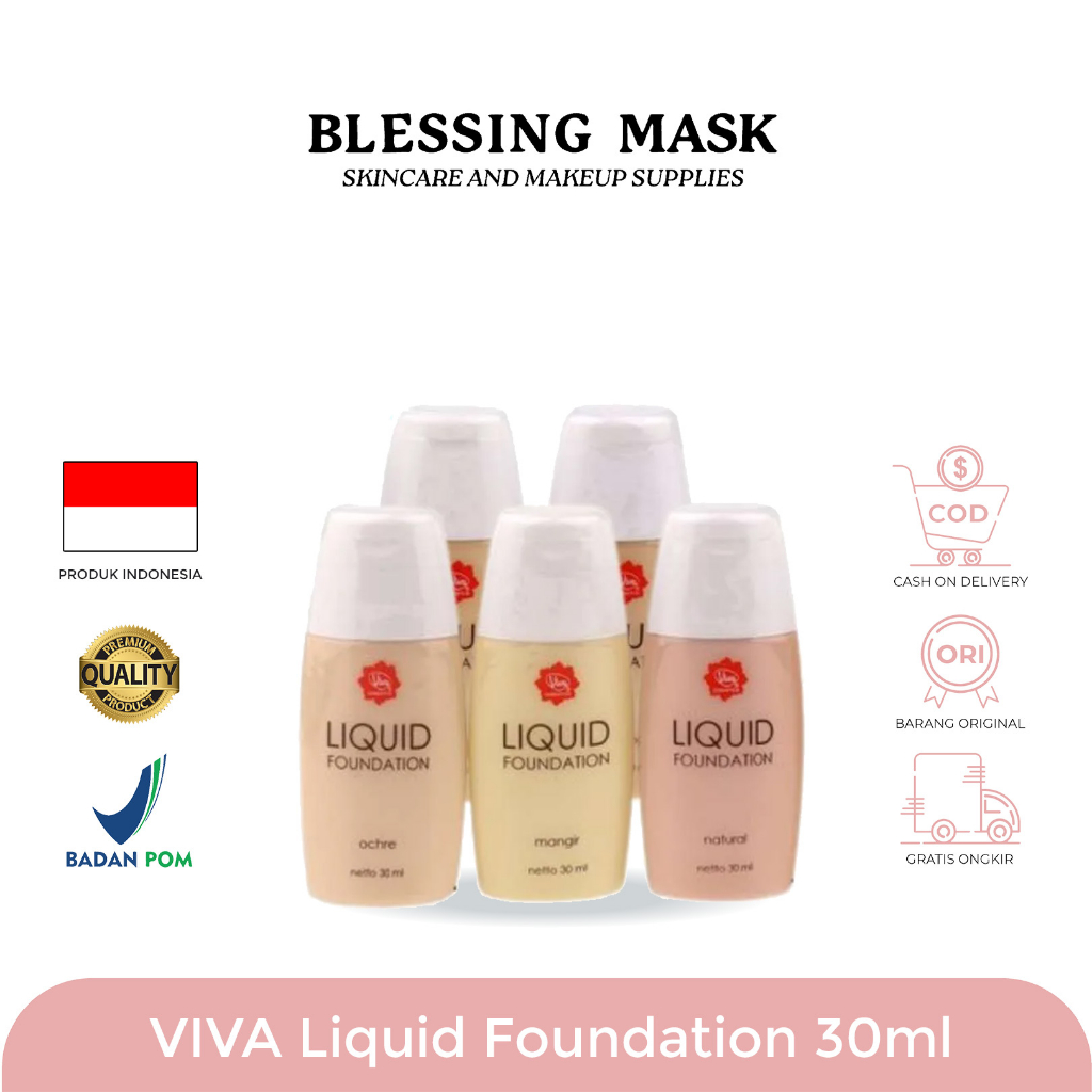 Viva Liquid Foundation 30mL | Viva Liquid Foundation With Bengkuang Ekstrak