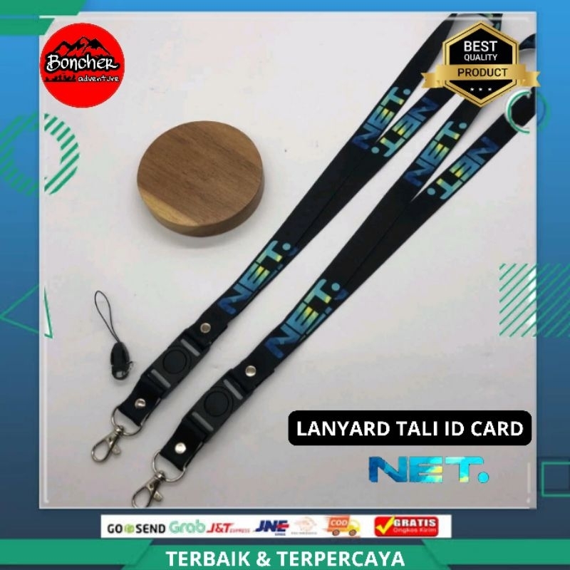 

lanyard net tv Printing 2 Sisi bisa bolak balik Full Colour