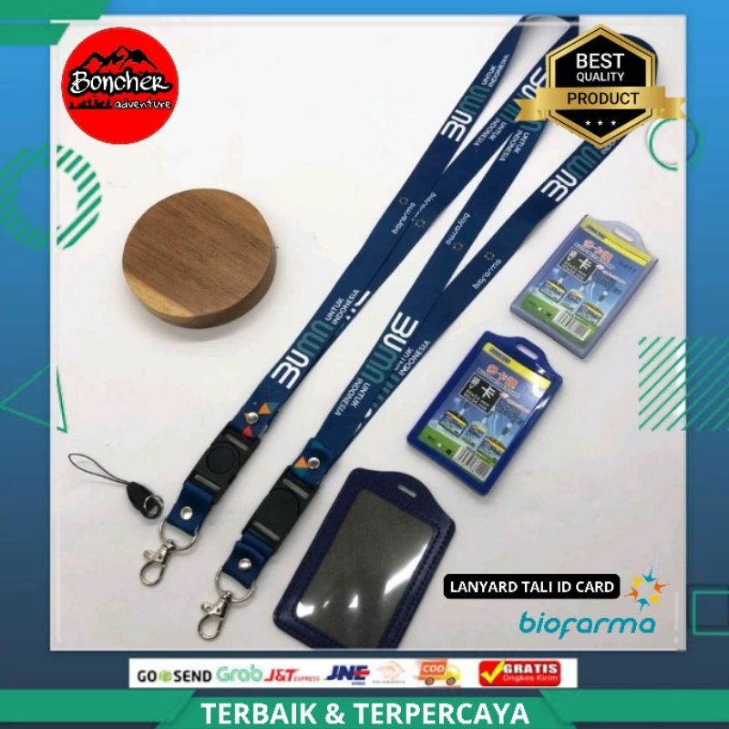 

biofarma BUMN Lanyard Tali ID Card Printing full colour 2 sisi