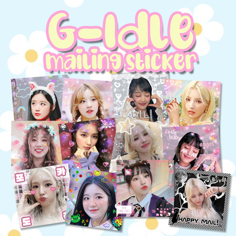 

KPOP Mail Stickers - DECO Mailing Sticker Yuqi Shuhua Soyeon Minnie Miyeon
