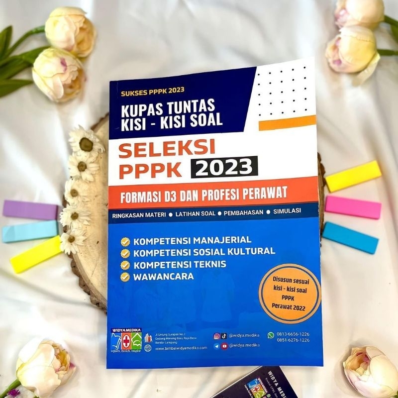 Buku Kupas Tuntas Kisi-Kisi Soal Seleksi PPPK 2023 Formasi D3 dan Profesi Perawat Widya Medika