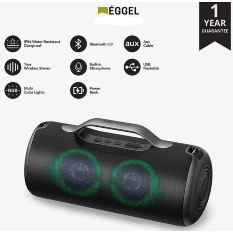 Eggel Elite XL 2S XL2S Bluetooth speaker RGB Waterproof 