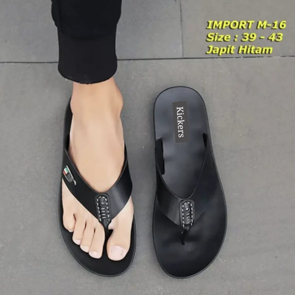 Sandal Jepit Distro Pria Casual Kekinian Terbaru Sandal cowok kekinian