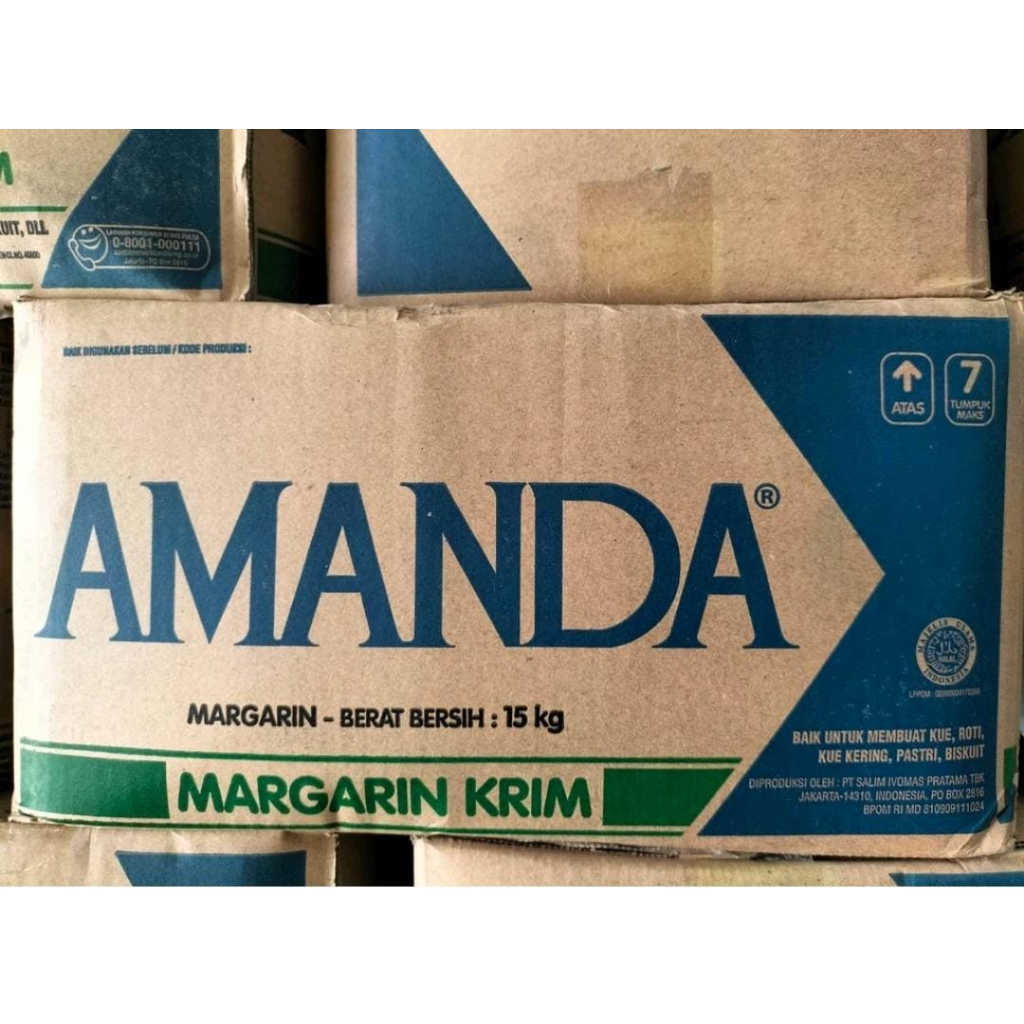 

Mentega Amanda Krim 15kg perdus