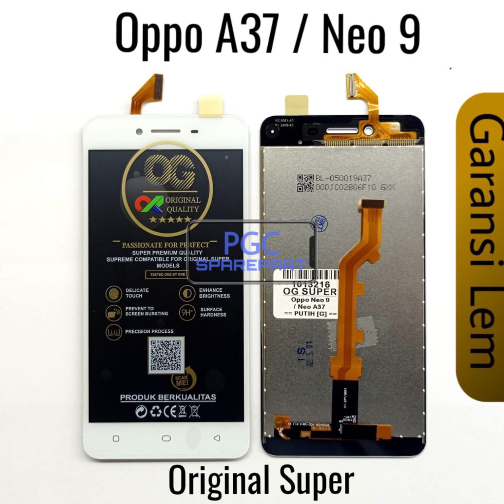 ORIGINAL Super OG - LCD Touchscreen Fullset Oppo A37 Size LCD 5.0 inch / A37W / A37F / A37M / Neo9 / Neo 9